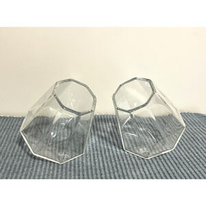 DRAGON GLASSWARE Diamond Pair Whiskey Glasses Cocktail 2 Pack 300ML